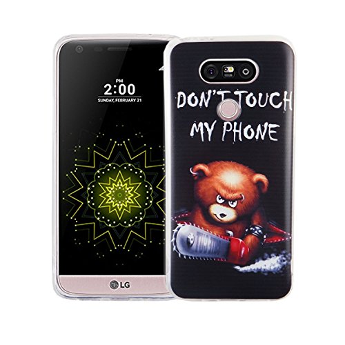 König Design Handyhülle kompatibel mit LG G5 Silikon Case Hülle Sturzsichere Back-Cover Handyhülle - Don't Touch My Phone Bär mit Kettensäge König Design Handyhülle kompatibel mit LG G5 Silikon Case Hülle Sturzsichere Back-Cover Handyhülle - Don't Touch My Phone Bär mit Kettensäge von König Design
