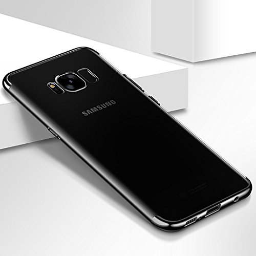 König Design Handyhülle kompatibel mit Samsung Galaxy S6 Silikon Case Hülle Sturzsichere Back-Cover Handyhülle - Transparent - Schwarz König Design Handyhülle kompatibel mit Samsung Galaxy S6 Silikon Case Hülle Sturzsichere Back-Cover Handyhülle - Transparent - Schwarz von König Design