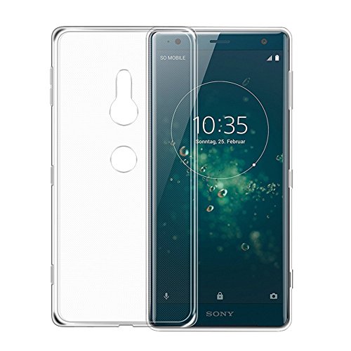 König Design Handyhülle kompatibel mit Sony Xperia XZ2 Silikon Case Hülle Sturzsichere Back-Cover Handyhülle - Transparent von König Design