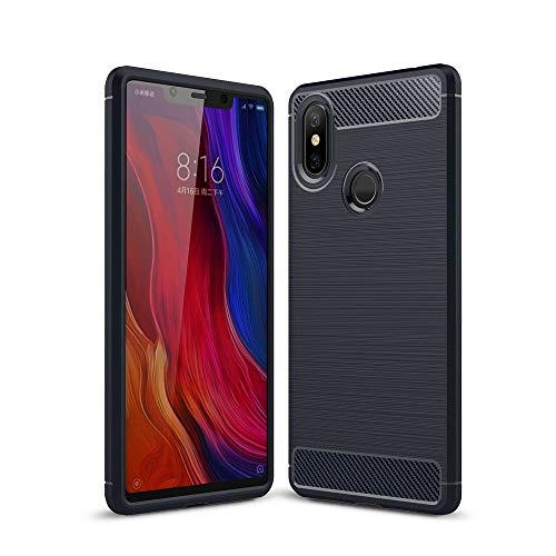 König Design Handyhülle kompatibel mit Xiaomi Mi 8 SE Silikon Case Hülle Sturzsichere Back-Cover Handyhülle - Carbon - Grau von König Design