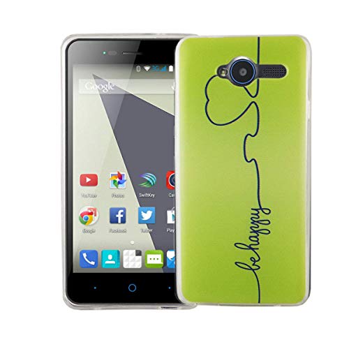 König Design Handyhülle kompatibel mit ZTE Blade L3 Silikon Case Hülle Sturzsichere Back-Cover Handyhülle - Be Happy Design Grün König Design Handyhülle kompatibel mit ZTE Blade L3 Silikon Case Hülle Sturzsichere Back-Cover Handyhülle - Be Happy Design Grün von König Design