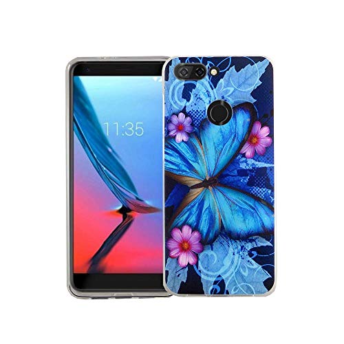 König Design Handyhülle kompatibel mit ZTE Blade V9 Silikon Case Hülle Sturzsichere Back-Cover Handyhülle - Schmetterling Blau König Design Handyhülle kompatibel mit ZTE Blade V9 Silikon Case Hülle Sturzsichere Back-Cover Handyhülle - Schmetterling Blau von König Design