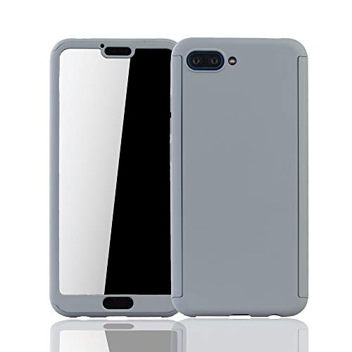 König Design Schutz-Case geeignet für Huawei Honor 10 Hülle mit Panzerglas | Sturzsichere Full Cover Handyhülle in Grau von König Design