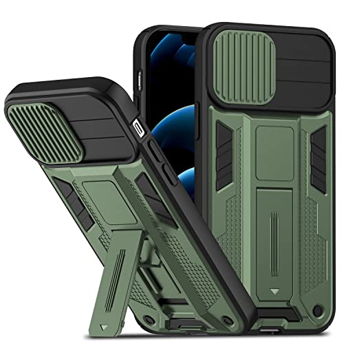 König Design Schutz Handy Hülle kompatibel für Apple iPhone 13 Pro Case Cover Bumper Etuis Standfunktion Grün von König Design