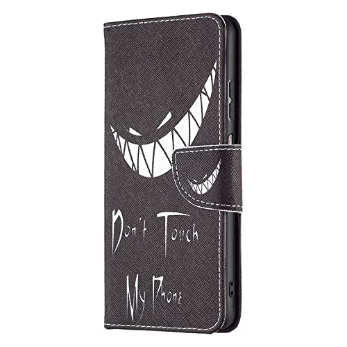 König Design Schutz Handy Hülle kompatibel für Samsung Galaxy A23 Case Cover Tasche Wallet 360 Grad Etuis Grinsen von König Design