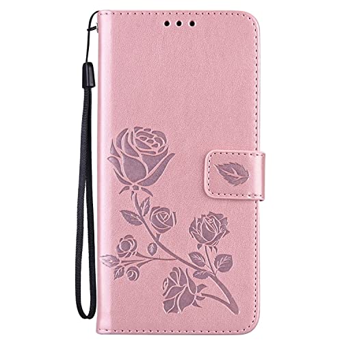 König Design Schutz Handy Hülle kompatibel für Samsung Galaxy A33 5G Case Cover Tasche Wallet 360 Grad Etuis Rosengold von König Design