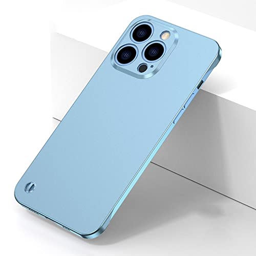 König Design Schutz Handy Hülle kompatibel mit Apple iPhone 12 Pro Max Case Cover Tasche Etuis Bumper Hellblau von König Design