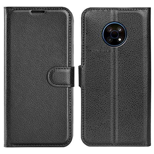 König Design Schutz Handy Hülle kompatibel mit Nokia G50 Case Cover Tasche Etui Wallet Schwarz von König Design