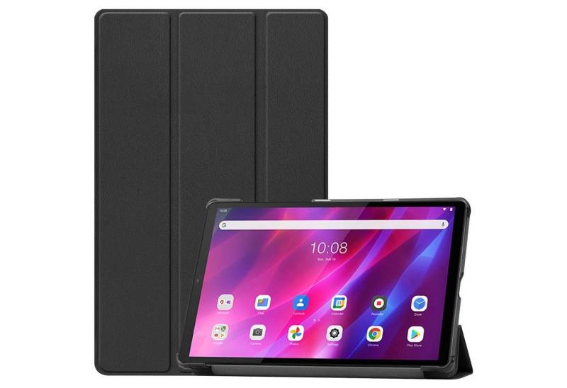 König Design Tablet-Hülle, Tablethülle für Lenovo Qitian K10 Schutztasche Wallet Cover 360 Case Etuis Schwarz von König Design