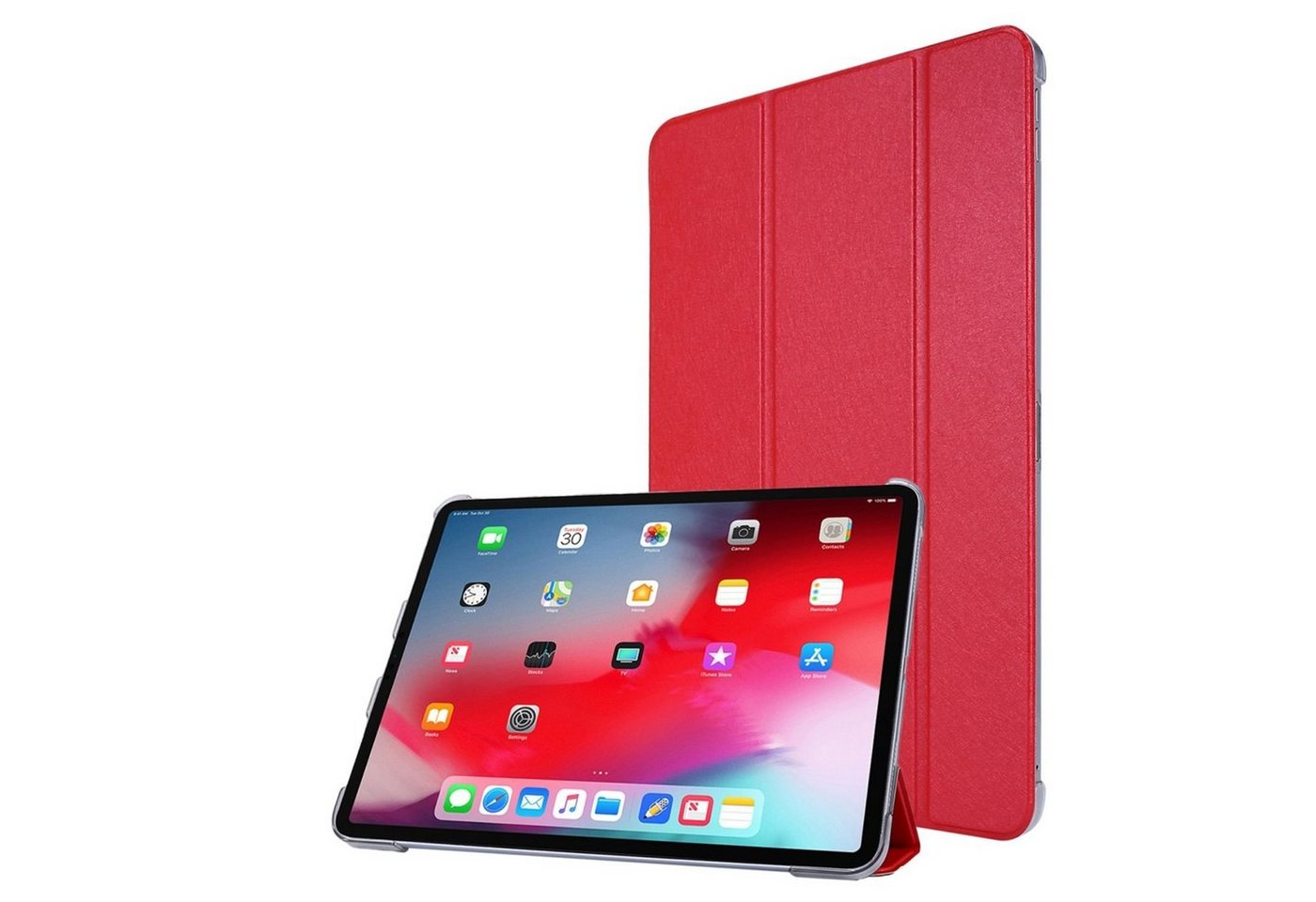 König Design Tablet-Hülle Apple iPad Pro 11 (2020), Schutzhülle für Apple iPad Pro 11 (2020) Tablethülle Schutztasche Cover Standfunktion Rot von König Design