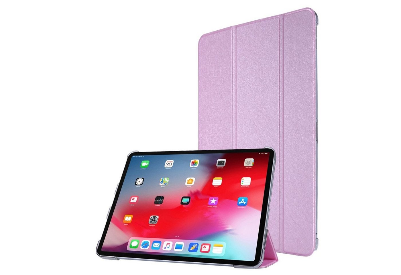 König Design Tablet-Hülle Apple iPad Pro 12.9 (2020), Schutzhülle für Apple iPad Pro 12.9 (2020) Tablethülle Schutztasche Cover Standfunktion Rosa von König Design