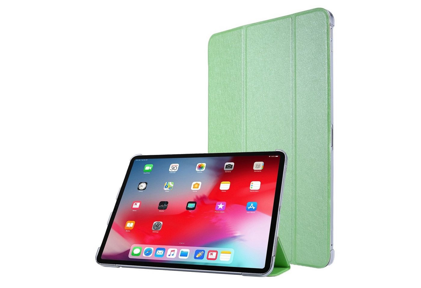 König Design Tablet-Hülle Apple iPad Pro 12.9 (2021), Schutzhülle für Apple iPad Pro 12.9 (2021) Tablethülle Schutztasche Cover Standfunktion Grün von König Design