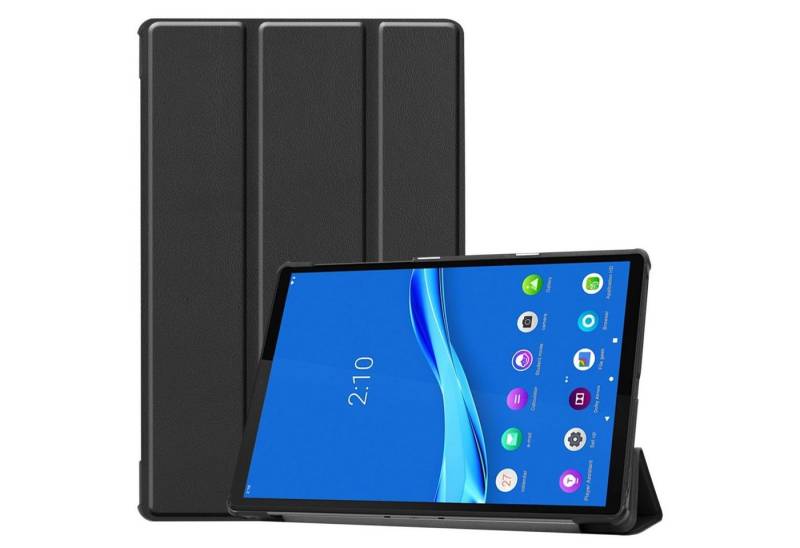 König Design Tablet-Hülle Lenovo Tab M10 Plus, Tablethülle für Lenovo Tab M10 Plus Schutztasche Wallet Cover 360 Case Etuis Schwarz von König Design