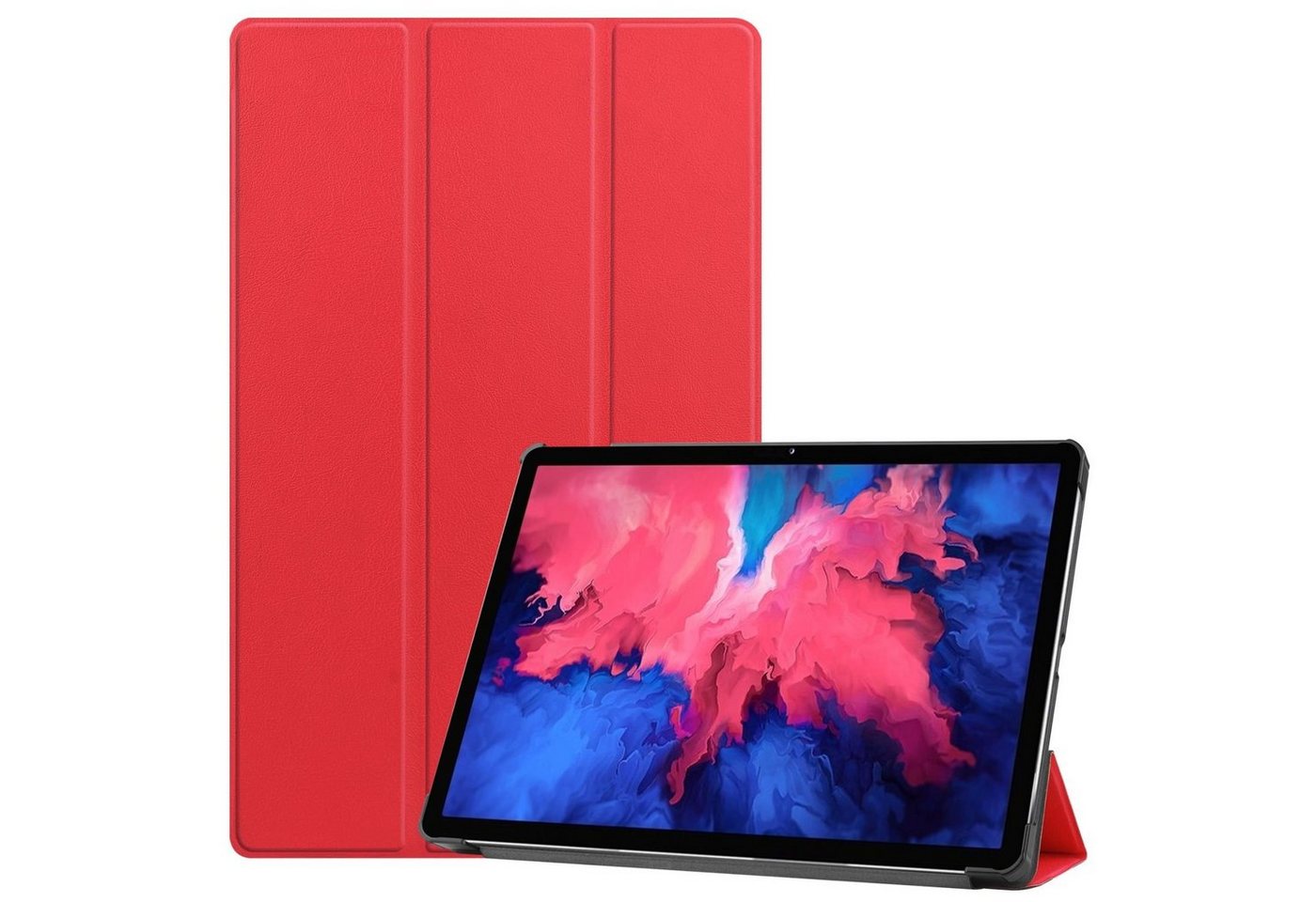 König Design Tablet-Hülle Lenovo Tab P11, Lenovo Tab P11 Schutzhülle Tablet-Hülle Rot von König Design