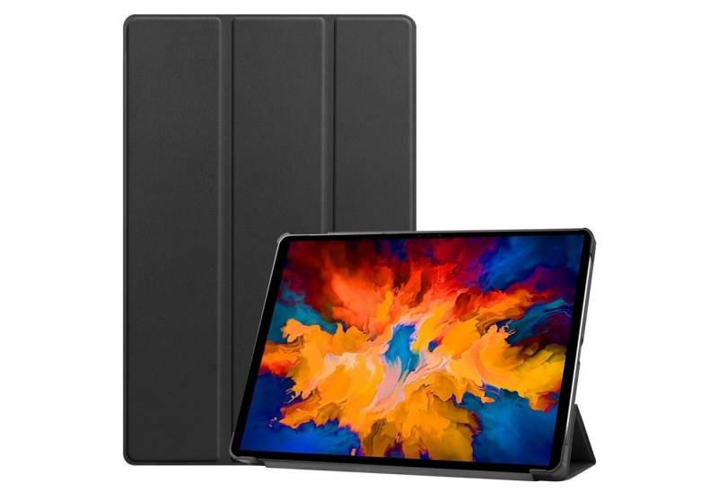 König Design Tablet-Hülle Lenovo Tab P11 Pro, Tablethülle für Lenovo Tab P11 Pro Schutztasche Wallet Cover 360 Case Etuis Schwarz von König Design