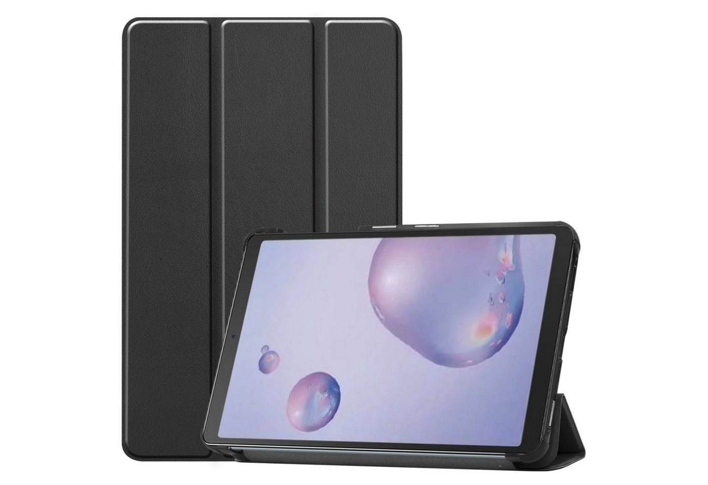 König Design Tablet-Hülle Samsung Galaxy Tab A 8.4 (2020), Tablethülle für Samsung Galaxy Tab A 8.4 (2020) Schutztasche Wallet Cover 360 Case Etuis Schwarz von König Design