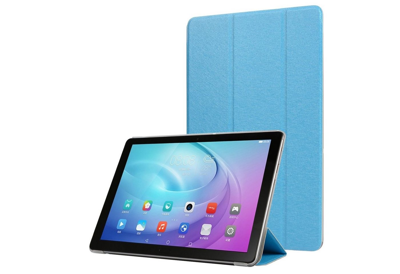 König Design Tablet-Hülle Samsung Galaxy Tab A7, Schutzhülle für Samsung Galaxy Tab A7 Tablethülle Schutztasche Cover Standfunktion Blau von König Design