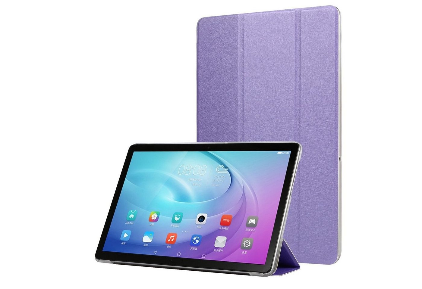 König Design Tablet-Hülle Samsung Galaxy Tab A7, Schutzhülle für Samsung Galaxy Tab A7 Tablethülle Schutztasche Cover Standfunktion Lila von König Design