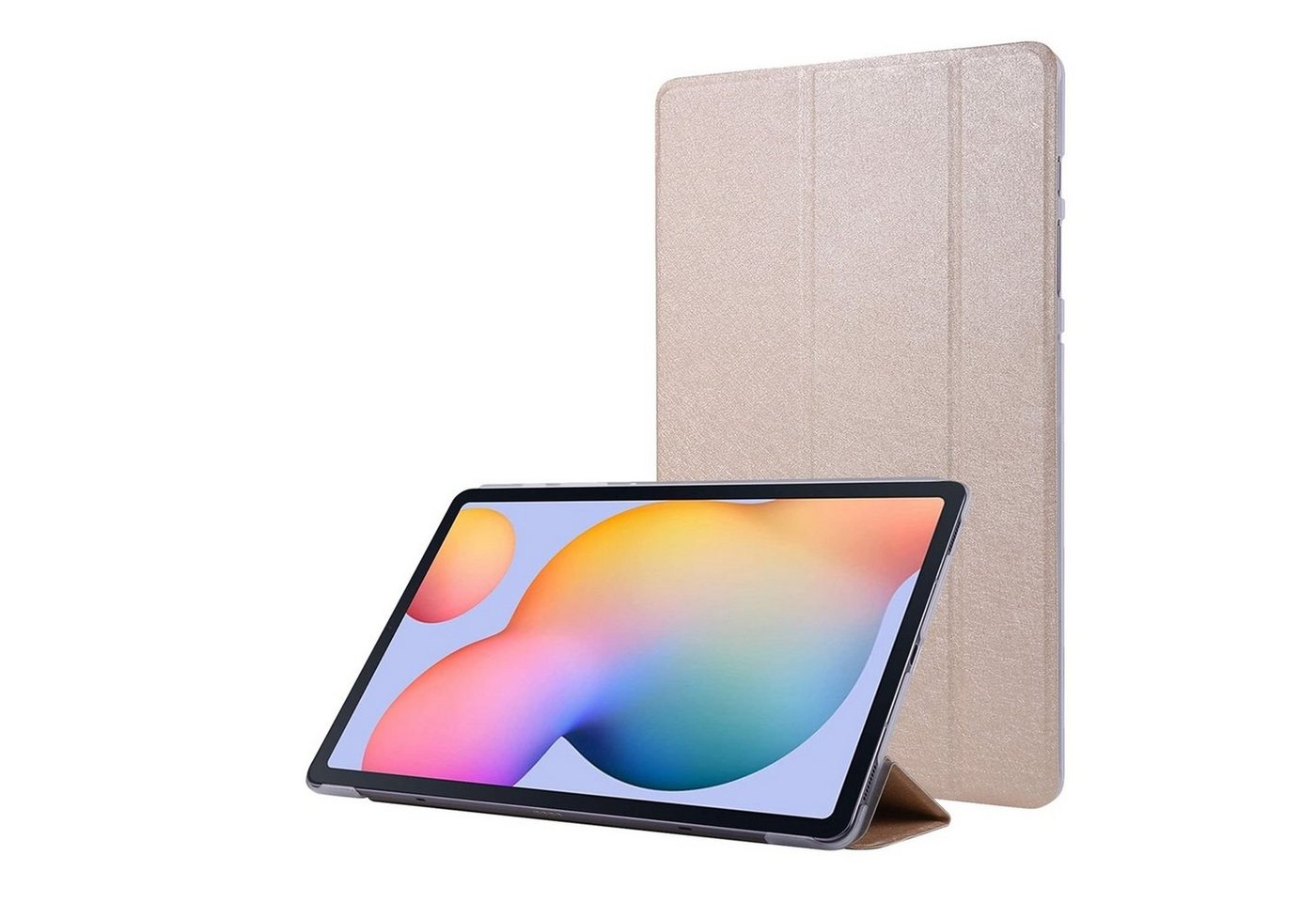 König Design Tablet-Hülle Samsung Galaxy Tab S7, Schutzhülle für Samsung Galaxy Tab S7 Tablethülle Schutztasche Cover Standfunktion Gold von König Design