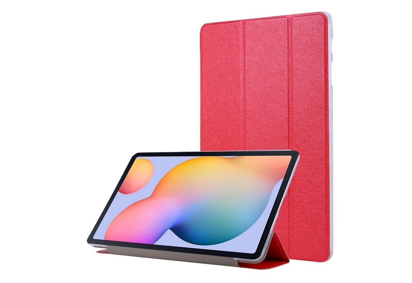 König Design Tablet-Hülle Samsung Galaxy Tab S7, Schutzhülle für Samsung Galaxy Tab S7 Tablethülle Schutztasche Cover Standfunktion Rot von König Design