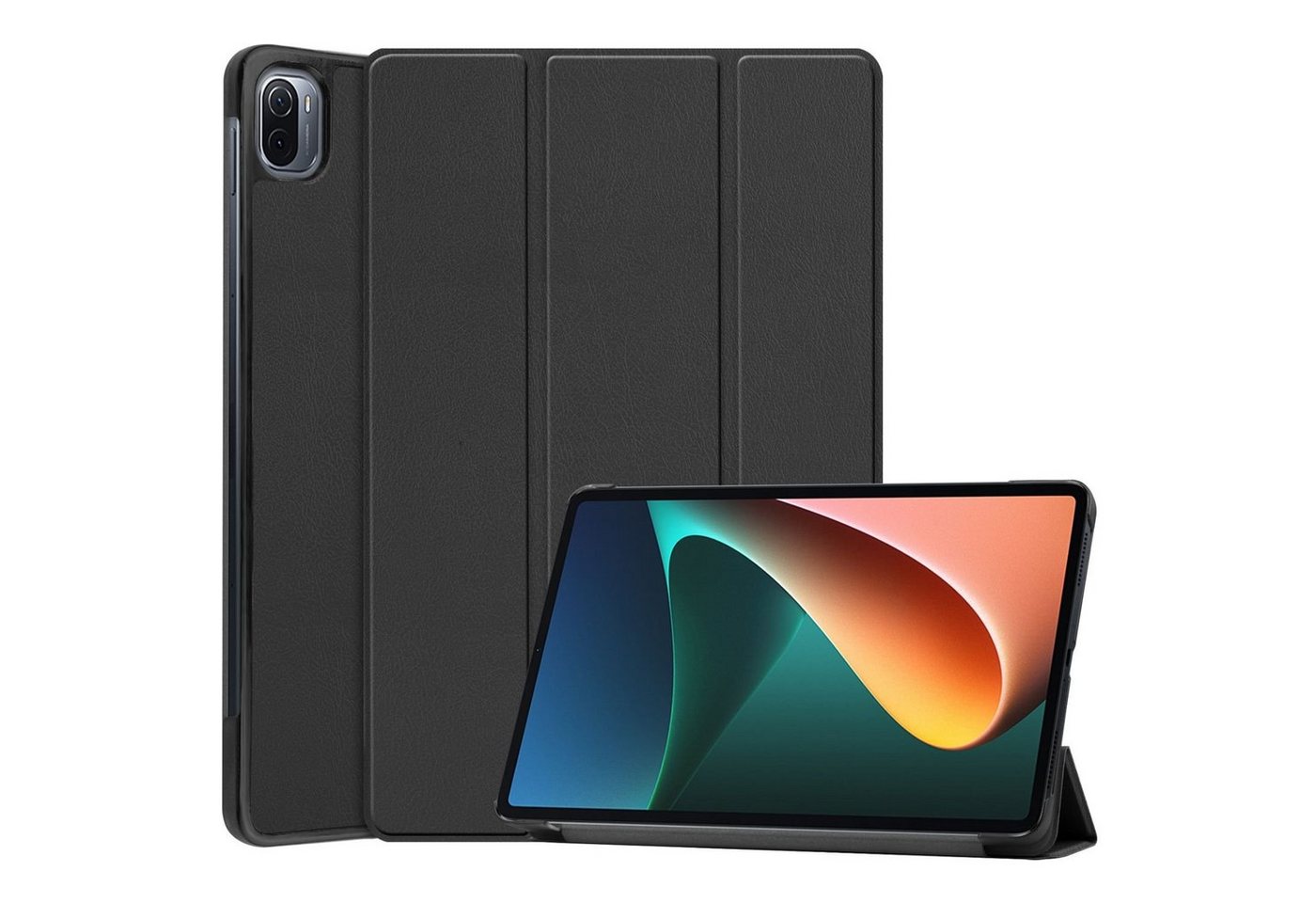 König Design Tablet-Hülle Xiaomi Mi Pad 5, Tablethülle für Xiaomi Mi Pad 5 Schutztasche Wallet Cover 360 Case Etuis Schwarz von König Design