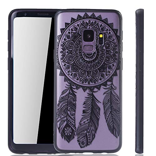 König-Shop Handyhülle Kompatibel mit Samsung Galaxy S9 Handyhülle Schutz-Cover Hard-Case Mandala Etuis Traumfänger von König Design