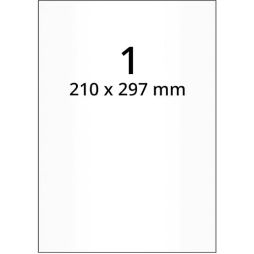 Laseretiketten,f.schwierige Oberflächen,weiß,Papier,210x297mm,100Bogen/VE,1/Bog Laseretiketten,f.schwierige Oberflächen,weiß,Papier,210x297mm,100Bogen/VE,1/Bog von König Werbeanlagen