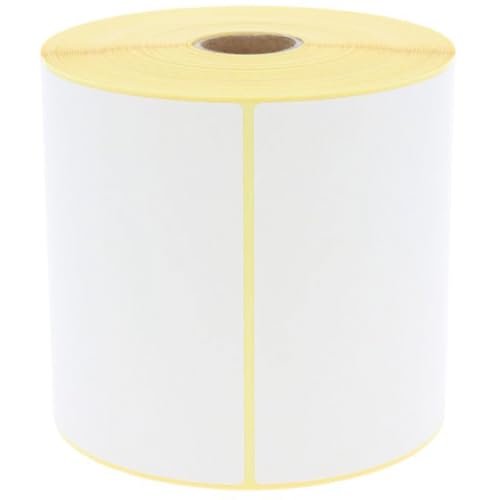Thermoetiketten Thermo-Eco,weiß,permanent klebend,25,4mm,100x70mm,500/Rolle von König Werbeanlagen