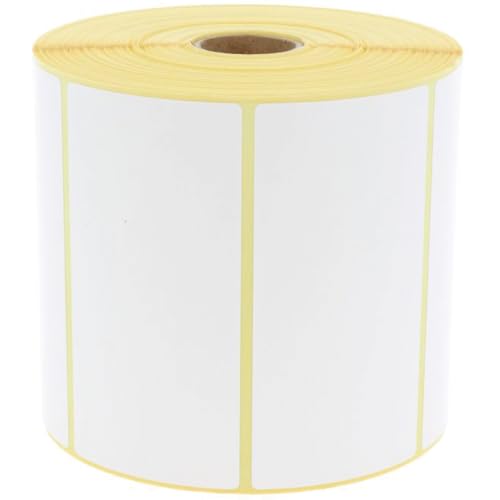 Thermoetiketten Thermo-Top,weiß,permanent klebend,25,4mm,100x50mm,1300/Rolle von König Werbeanlagen