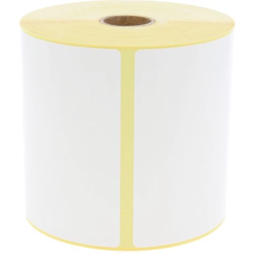 Thermoetiketten Thermo-Top,weiß,permanent klebend,25,4mm,101,6x76,2mm,930/Rolle von König Werbeanlagen