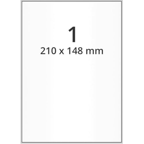 Universaletiketten, weiß, matt, Polyester, permanent klebend, 210x148mm, 200/VE Universaletiketten, weiß, matt, Polyester, permanent klebend, 210x148mm, 200/VE von König Werbeanlagen