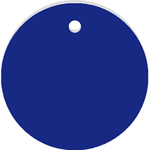 Werkzeugmarken ohne Gravur, Alu, eloxiert, Blau, Ø 2 cm Anhängeschilder von König Werbeanlagen