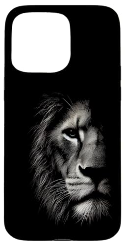 Hülle für iPhone 15 Pro Max Löwe Löwenkopf Löwenpapa Wildkatze Herrscher im Tierreich von König der Tiere Afrika Löwen Portrait Tiermotiv