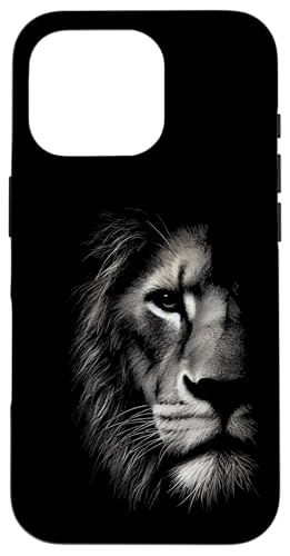 Hülle für iPhone 16 Pro Löwe Löwenkopf Löwenpapa Wildkatze Herrscher im Tierreich von König der Tiere Afrika Löwen Portrait Tiermotiv
