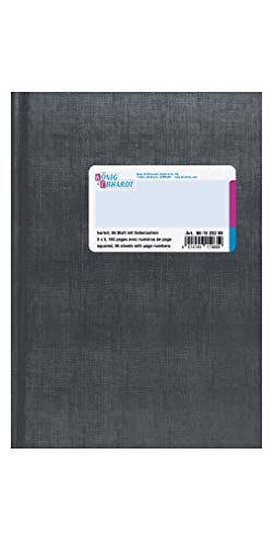 König & Ebhardt König und Ebhardt König & Ebhardt 861522299 Geschäftsbuch (A5, kariert, 80g/m², 96 Blatt Fadenheftung mit Seitenzahl) von König & Ebhardt