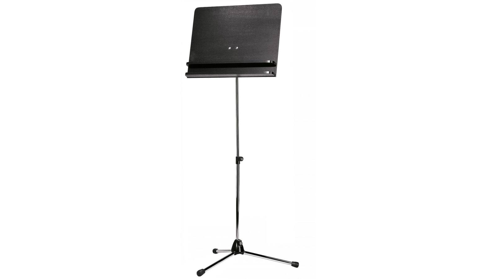 König & Meyer Orchesternotenpult 118/3 Stativ verchromt, Holzplatte schwarz von König & Meyer