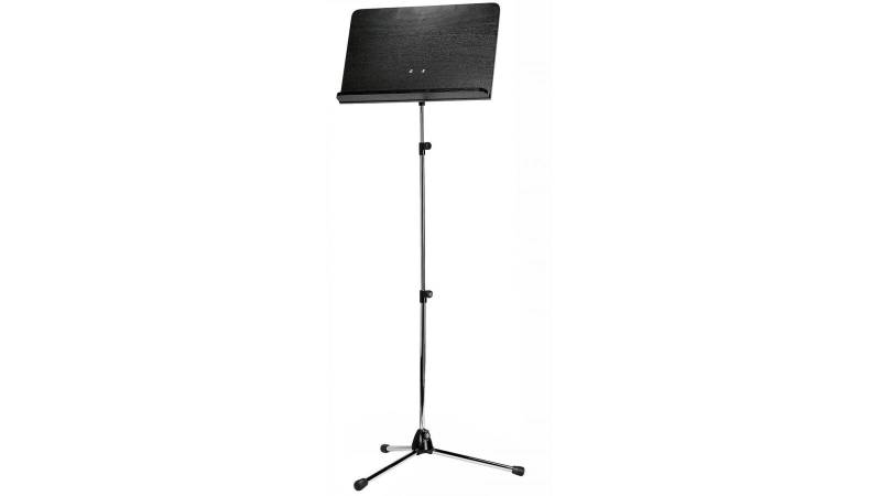 König & Meyer Orchesternotenpult 118/4 Stativ verchromt, Holzplatte schwarz von König & Meyer