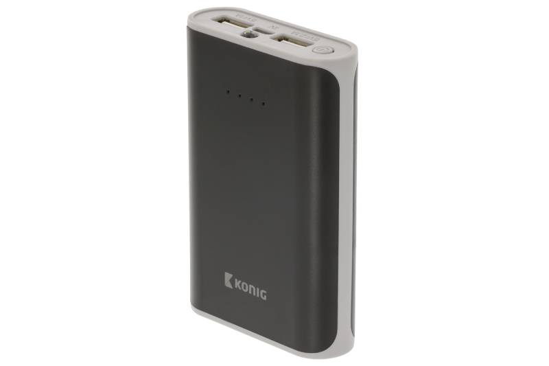 Powerbank Lithium-Ion 7500 mAh USB Schwarz König von König