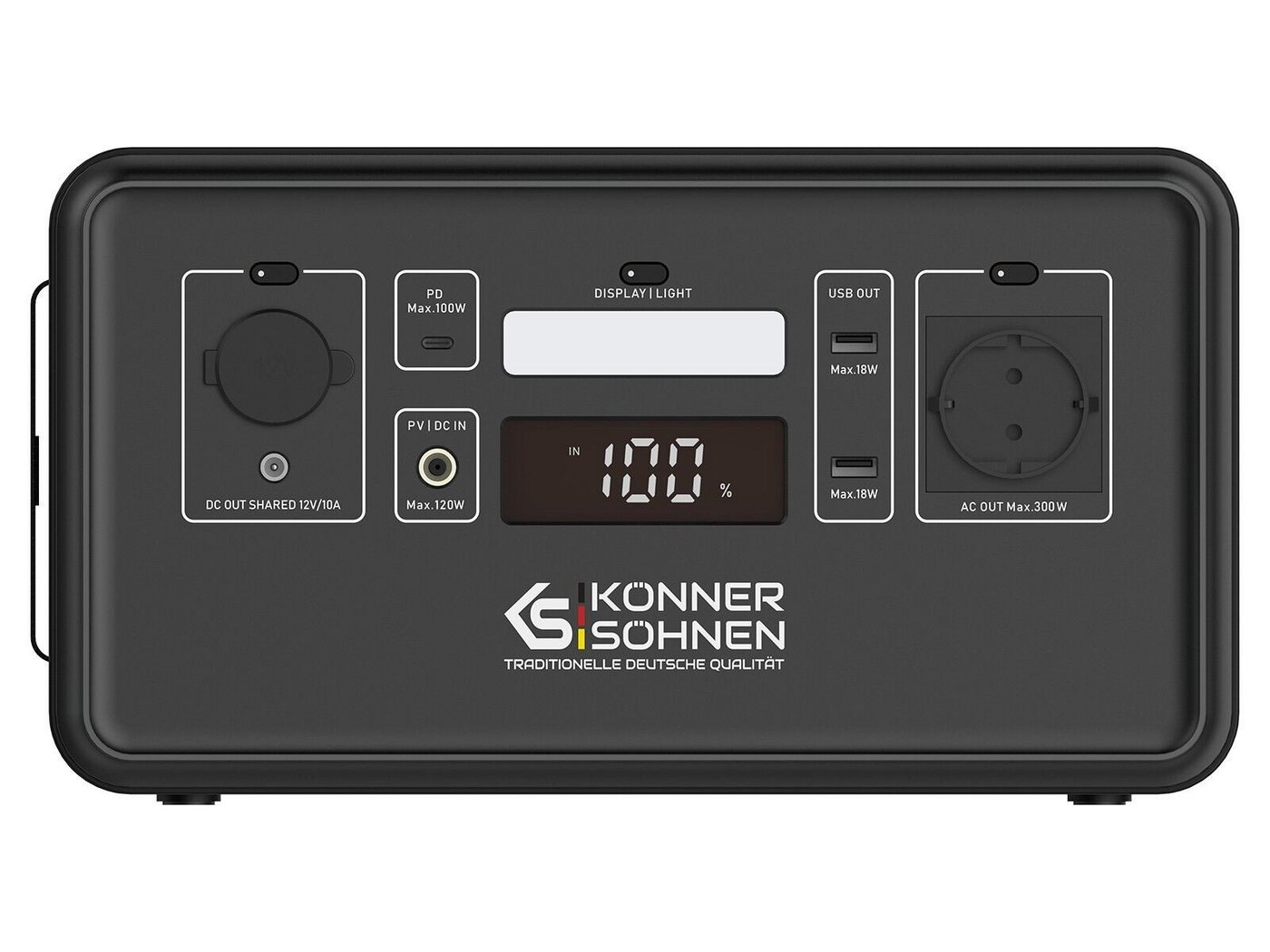 Könner & Söhnen KS 500PS Powerstation Tragbare Notstromversorgung mobil Powerbank 500 W (1 St) von Könner & Söhnen
