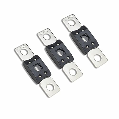 Kofelec Mega Hochstromsicherung, ANM 80A Amp, bis 58V DC, Verwendung für Autos LKW Busse oder Audiosysteme, Pack von 3 (80A) von Kofelec