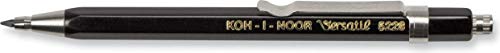 KOH-I-NOOR Druckbleistift, 2 mm Durchmesser, kurz, schwarz, von Koh-I-Noor