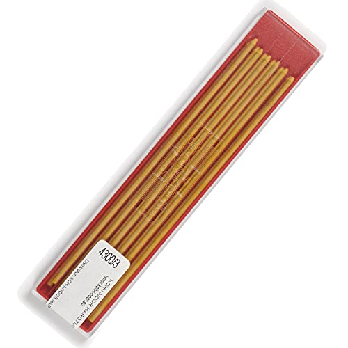 KOH-I-NOOR Farbminen, Minenstärke 2mm, für Druckbleistift in 120mm Länge - Gelb von Koh-I-Noor