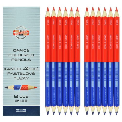 Koh-I-NOOR 34230eg006ks 9 mm Büro Coloured Pencil – Blau/Rot (12 Stück) von Koh-I-Noor
