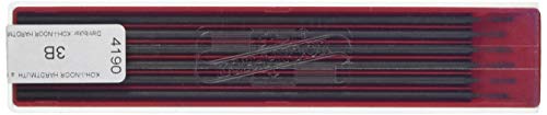 Koh-I-Noor Graphitminen für Druckbleistift, 2,5 mm Durchmesser, 120 mm, 3B von Koh-I-Noor