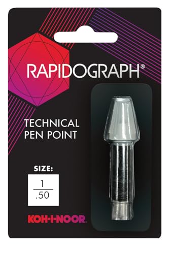 Koh-I-Noor Rapidograph Stainless Steel Replacement Point, .50mm, 1 Each (72D.1) von Koh-I-Noor