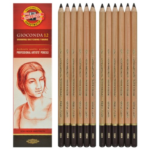 Koh-i-noor Gioconda Sepia 8804 Bleistifte, Dunkelbraun, 12 Stück von Koh-I-Noor
