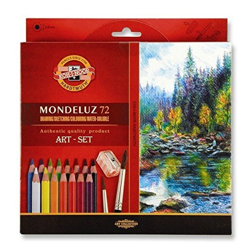 Koh-i-noor Mondeluz Aquarell Drawing Set. 72 Colored Pencils. by Koh-I-Noor Hardtmuth von Koh-I-Noor