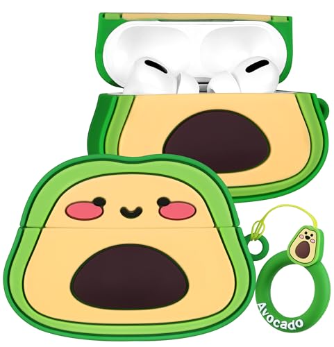 Kokaade Schutzhülle für Airpods Pro 2. / 1. Generation für Damen und Mädchen, niedliches Kawaii mit Schlüsselanhänger, lustiges Avocado-Cartoon-Design, 3D-Silikonhülle für Teenager, für Airpods Pro 2 Kokaade Schutzhülle für Airpods Pro 2. / 1. Generation für Damen und Mädchen, niedliches Kawaii mit Schlüsselanhänger, lustiges Avocado-Cartoon-Design, 3D-Silikonhülle für Teenager, für Airpods Pro 2 von Kokaade
