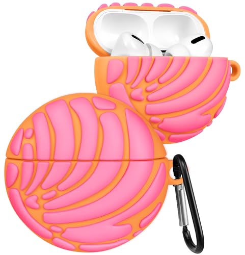 Kokaade Schutzhülle für Airpods Pro 2. / 1. Generation für Damen und Mädchen, niedliches Kawaii mit Schlüsselanhänger, lustiges rosa Brot, Cartoon-Design, 3D-Silikon-Hülle für Teenager, für Airpods Kokaade Schutzhülle für Airpods Pro 2. / 1. Generation für Damen und Mädchen, niedliches Kawaii mit Schlüsselanhänger, lustiges rosa Brot, Cartoon-Design, 3D-Silikon-Hülle für Teenager, für Airpods von Kokaade