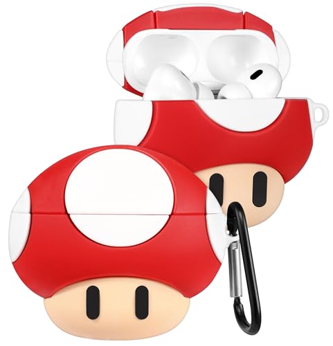 Kokaade Schutzhülle für Airpods Pro 2. / 1. Generation für Damen und Mädchen, niedliches Kawaii mit Schlüsselanhänger, lustiges rotes Mogu-Cartoon-Design, 3D-Silikonhülle für Teenager, für Airpods Pro Kokaade Schutzhülle für Airpods Pro 2. / 1. Generation für Damen und Mädchen, niedliches Kawaii mit Schlüsselanhänger, lustiges rotes Mogu-Cartoon-Design, 3D-Silikonhülle für Teenager, für Airpods Pro von Kokaade